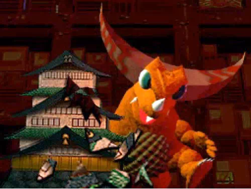 ゴモラが大阪城を壊すムービー